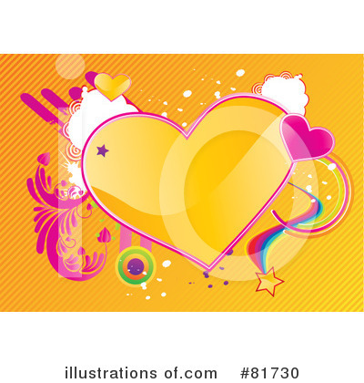 Royalty-Free (RF) Heart Clipart Illustration by MilsiArt - Stock Sample #81730