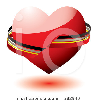 Royalty-Free (RF) Heart Clipart Illustration by michaeltravers - Stock Sample #82846