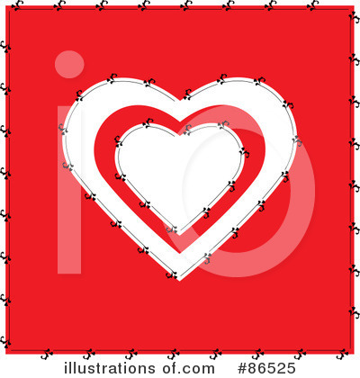 Royalty-Free (RF) Heart Clipart Illustration by Pams Clipart - Stock Sample #86525