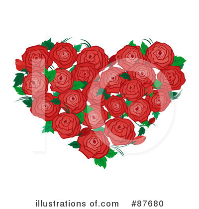 Royalty-Free (RF) Heart Clipart Illustration by BNP Design Studio - Stock Sample #87680