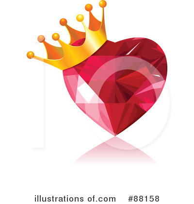 Royalty-Free (RF) Heart Clipart Illustration by Pushkin - Stock Sample #88158