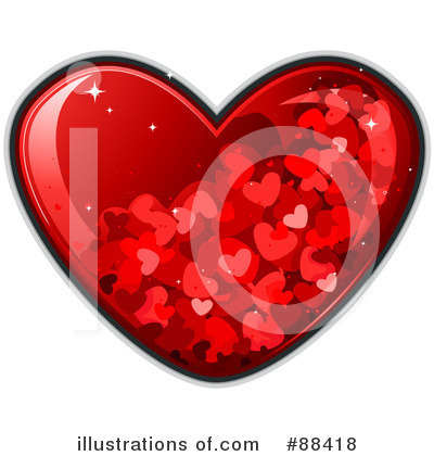 Royalty-Free (RF) Heart Clipart Illustration by BNP Design Studio - Stock Sample #88418