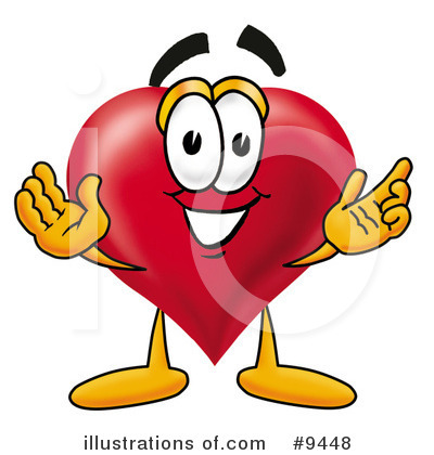 Heart Character Clipart #9448 by Mascot Junction