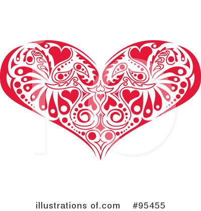 Royalty-Free (RF) Heart Clipart Illustration by Andy Nortnik - Stock Sample #95455