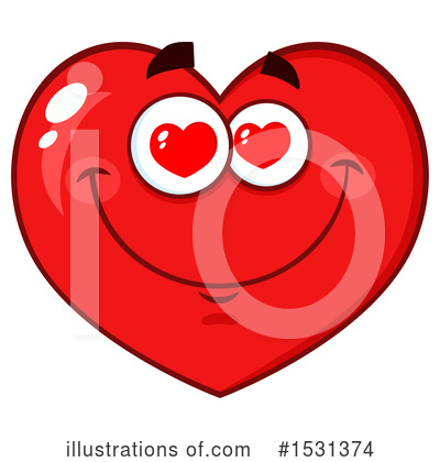 Royalty-Free (RF) Heart Mascot Clipart Illustration by Hit Toon - Stock Sample #1531374