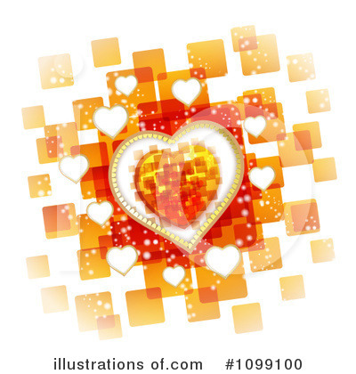 Royalty-Free (RF) Hearts Clipart Illustration by merlinul - Stock Sample #1099100