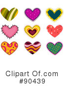 Hearts Clipart #90439 by BNP Design Studio