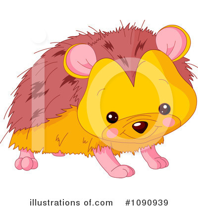 Royalty-Free (RF) Hedgehog Clipart Illustration by Pushkin - Stock Sample #1090939