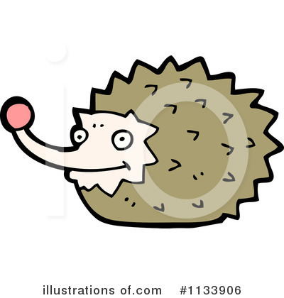 Royalty-Free (RF) Hedgehog Clipart Illustration by lineartestpilot - Stock Sample #1133906