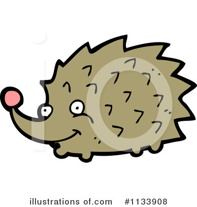 Royalty-Free (RF) Hedgehog Clipart Illustration by lineartestpilot - Stock Sample #1133908