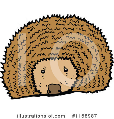 Royalty-Free (RF) Hedgehog Clipart Illustration by lineartestpilot - Stock Sample #1158987