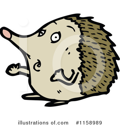 Royalty-Free (RF) Hedgehog Clipart Illustration by lineartestpilot - Stock Sample #1158989