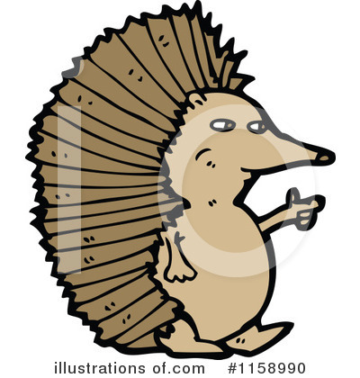 Royalty-Free (RF) Hedgehog Clipart Illustration by lineartestpilot - Stock Sample #1158990