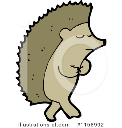 Royalty-Free (RF) Hedgehog Clipart Illustration by lineartestpilot - Stock Sample #1158992