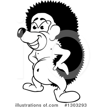 Royalty-Free (RF) Hedgehog Clipart Illustration by dero - Stock Sample #1303293