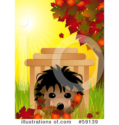 Royalty-Free (RF) Hedgehog Clipart Illustration by elaineitalia - Stock Sample #59139