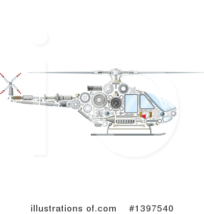 Royalty-Free (RF) Helicopter Clipart Illustration by Vector Tradition SM - Stock Sample #1397540