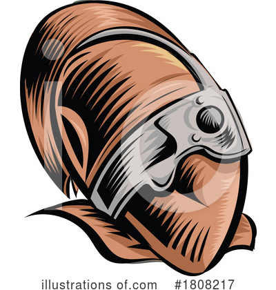 Royalty-Free (RF) Helmet Clipart Illustration by Domenico Condello - Stock Sample #1808217