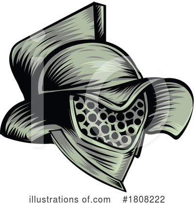 Royalty-Free (RF) Helmet Clipart Illustration by Domenico Condello - Stock Sample #1808222