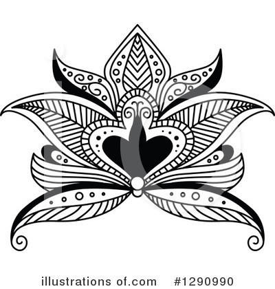 Royalty-Free (RF) Henna Clipart Illustration by Vector Tradition SM - Stock Sample #1290990