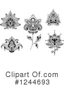 Henna Flower Clipart #1244693 by Vector Tradition SM