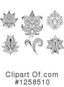 Henna Flower Clipart #1258510 by Vector Tradition SM