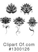 Henna Flower Clipart #1300126 by Vector Tradition SM