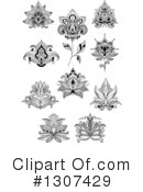 Henna Flower Clipart #1307429 by Vector Tradition SM