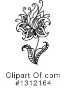 Henna Flower Clipart #1312164 by Vector Tradition SM