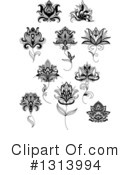 Henna Flower Clipart #1313994 by Vector Tradition SM
