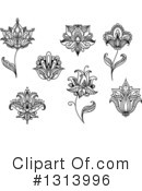 Henna Flower Clipart #1313996 by Vector Tradition SM