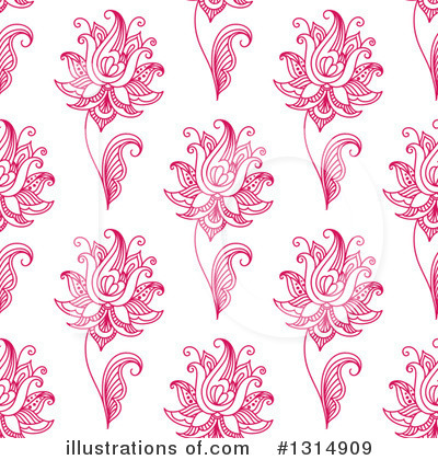 Royalty-Free (RF) Henna Flower Clipart Illustration by Vector Tradition SM - Stock Sample #1314909