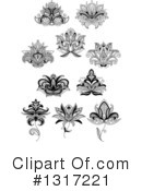Henna Flower Clipart #1317221 by Vector Tradition SM