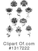 Henna Flower Clipart #1317222 by Vector Tradition SM