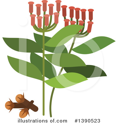 Royalty-Free (RF) Herb Clipart Illustration by Vector Tradition SM - Stock Sample #1390523