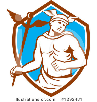Royalty-Free (RF) Hermes Clipart Illustration by patrimonio - Stock Sample #1292481