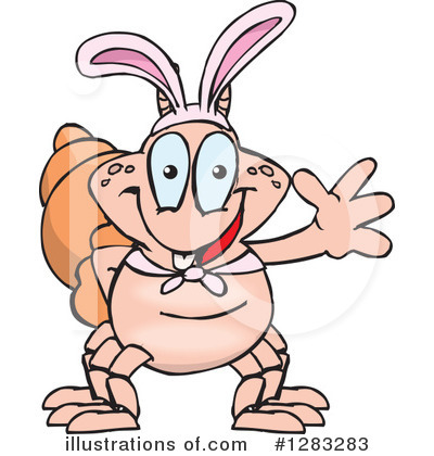 Royalty-Free (RF) Hermit Crab Clipart Illustration by Dennis Holmes Designs - Stock Sample #1283283