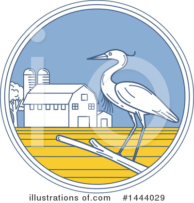 Cranes Clipart #1444029 by patrimonio