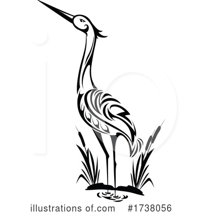 Cranes Clipart #1738056 by Vector Tradition SM