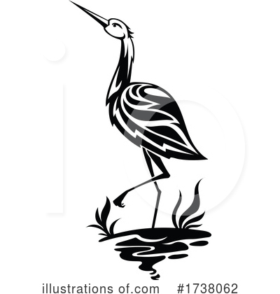 Cranes Clipart #1738062 by Vector Tradition SM