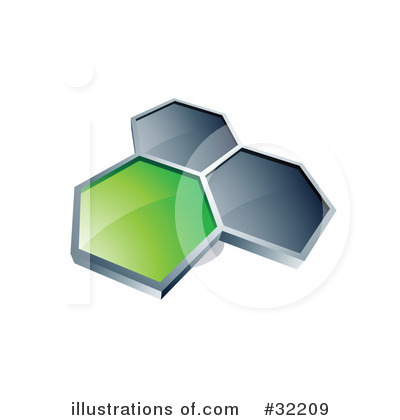 Royalty-Free (RF) Hexagon Clipart Illustration by beboy - Stock Sample #32209