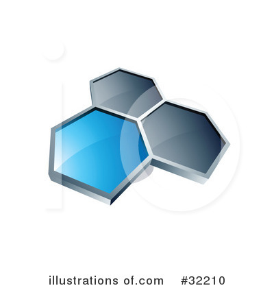 Royalty-Free (RF) Hexagon Clipart Illustration by beboy - Stock Sample #32210