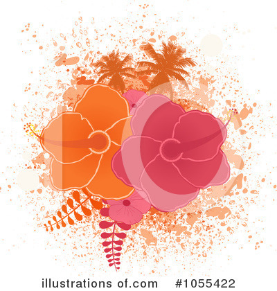 Royalty-Free (RF) Hibiscus Clipart Illustration by elaineitalia - Stock Sample #1055422