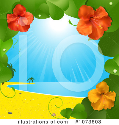 Royalty-Free (RF) Hibiscus Clipart Illustration by elaineitalia - Stock Sample #1073603