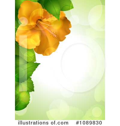 Royalty-Free (RF) Hibiscus Clipart Illustration by elaineitalia - Stock Sample #1089830