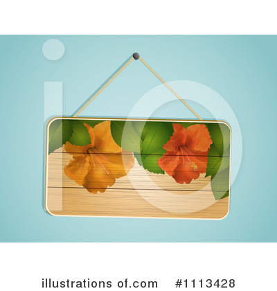 Royalty-Free (RF) Hibiscus Clipart Illustration by elaineitalia - Stock Sample #1113428