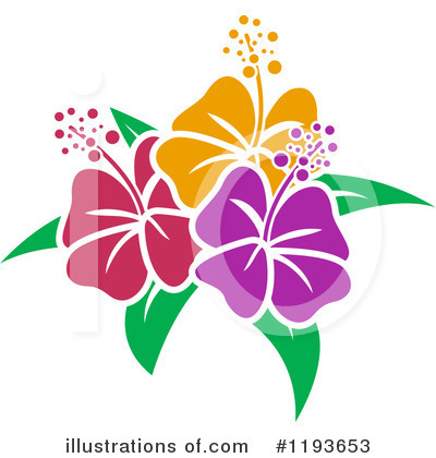 Royalty-Free (RF) Hibiscus Clipart Illustration by BNP Design Studio - Stock Sample #1193653