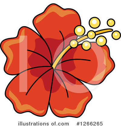Royalty-Free (RF) Hibiscus Clipart Illustration by BNP Design Studio - Stock Sample #1266265
