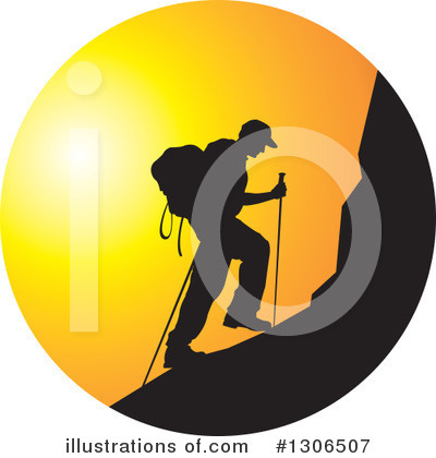 Royalty-Free (RF) Hiking Clipart Illustration by Lal Perera - Stock Sample #1306507