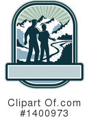 Hiking Clipart #1400973 by patrimonio